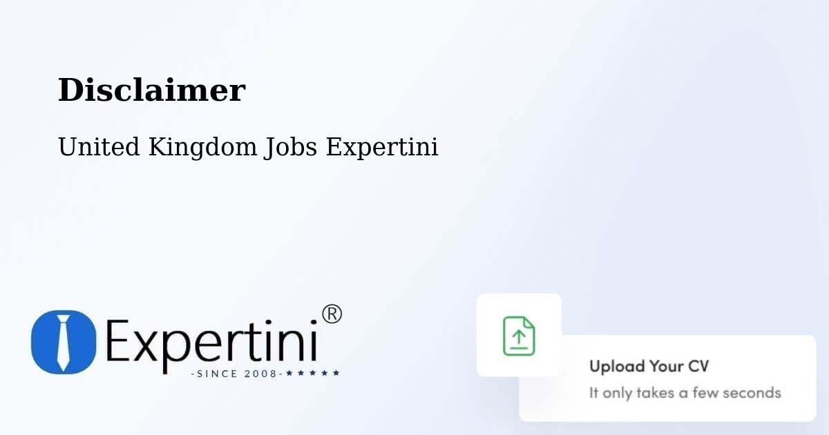 Disclaimer – Hellifield - United Kingdom Jobs Expertini